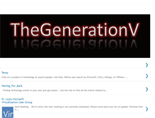 Tablet Screenshot of events.thegenerationv.com